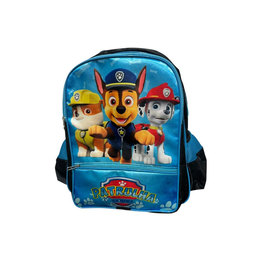 Mochila bolsa menino infantil escolar patrulha canina tamanho grande envio rápido