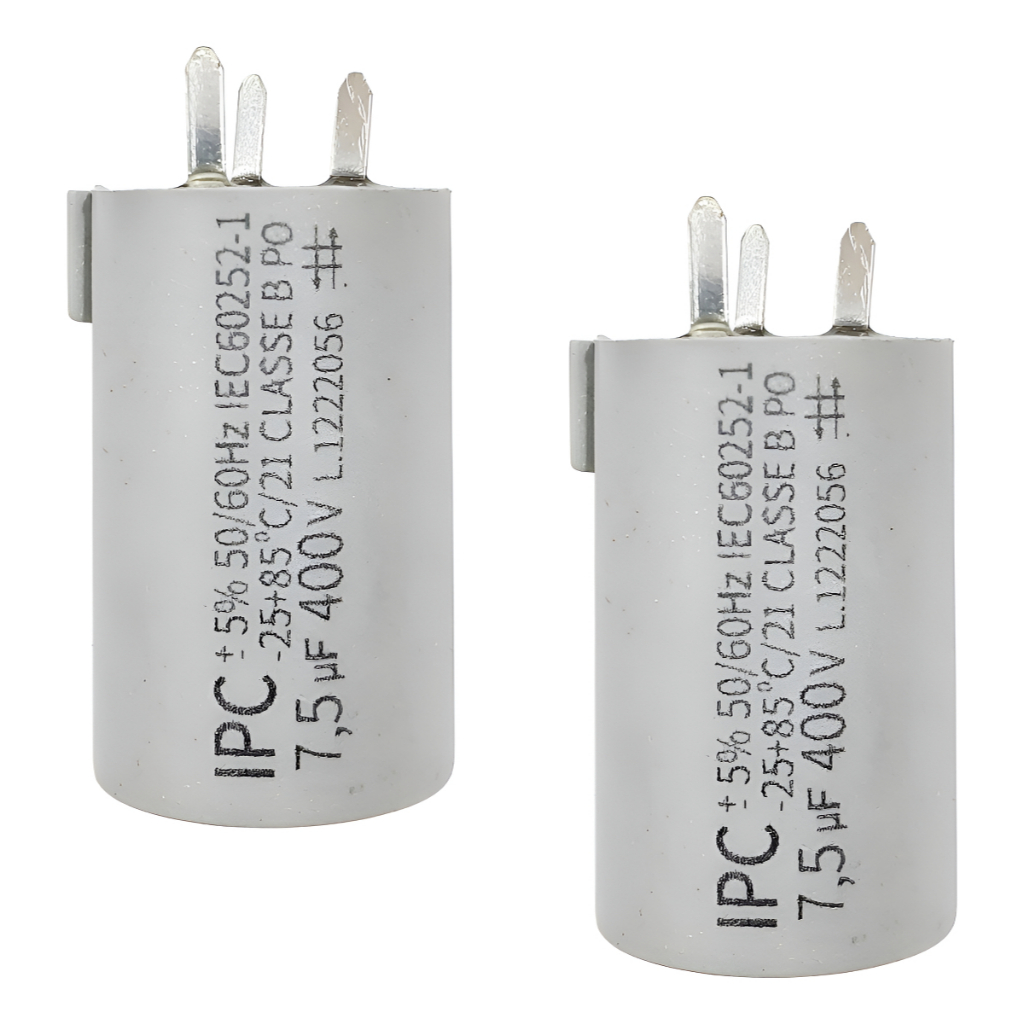 Kit 2 Capacitor 7,5uf 400V Para Motor Ventilador Exaustor Lorensid Ventidelta 3 pinos em Oferta na Shopee