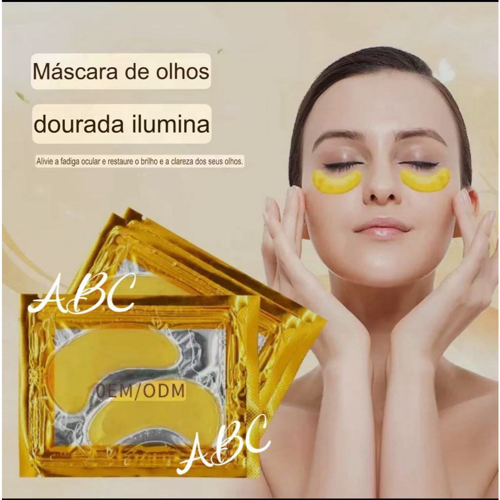 kit Máscara Colágeno para olhos antirrugas e olheiras crystal eye mask em Oferta na Shopee