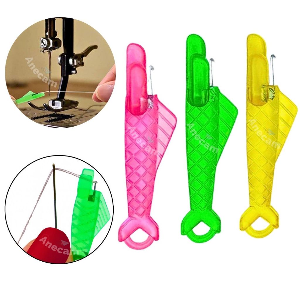 Kit 1/4/8 Passador Enfiador de Linha na Agulha Maquinas Costuras Agulhas De Mãos Facil Rapido Ágil em Oferta na Shopee