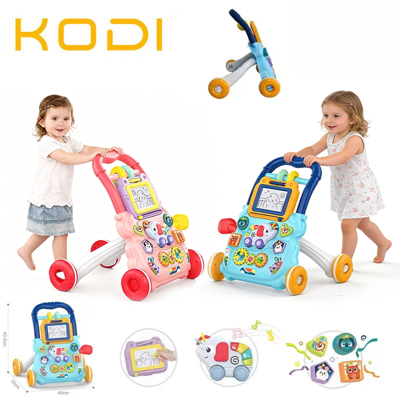 Andador Infantil Musical - Brinquedo Educativo com Empurrador e Quadro Mágico para Bebê -P20 em Oferta na Shopee