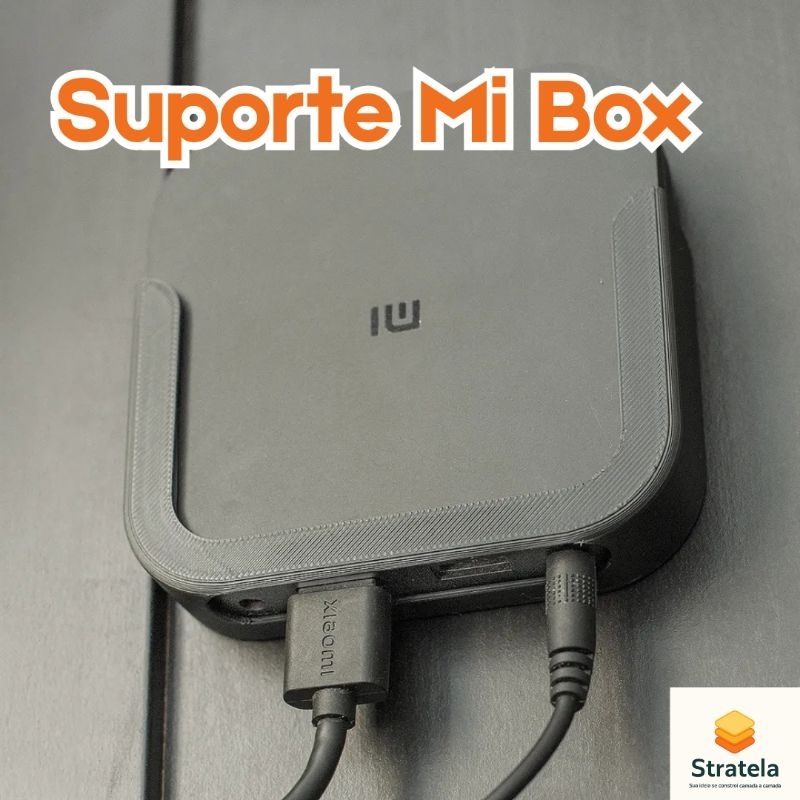 Suporte parede e TV xiaomi mi box | suporte para TV box android