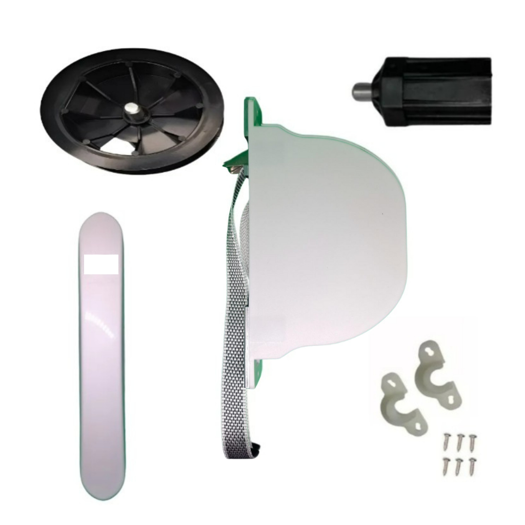 KIT RECOLHEDOR 8118/40 PARA JANELAS INTEGRADAS C/ ESPELHO BRANCO E FITA