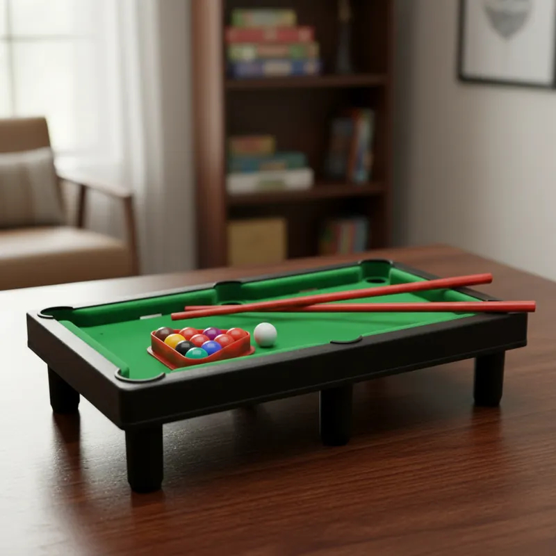 Mesa de Sinuca Portátil Infantil com 2 Tacos e Bolas
