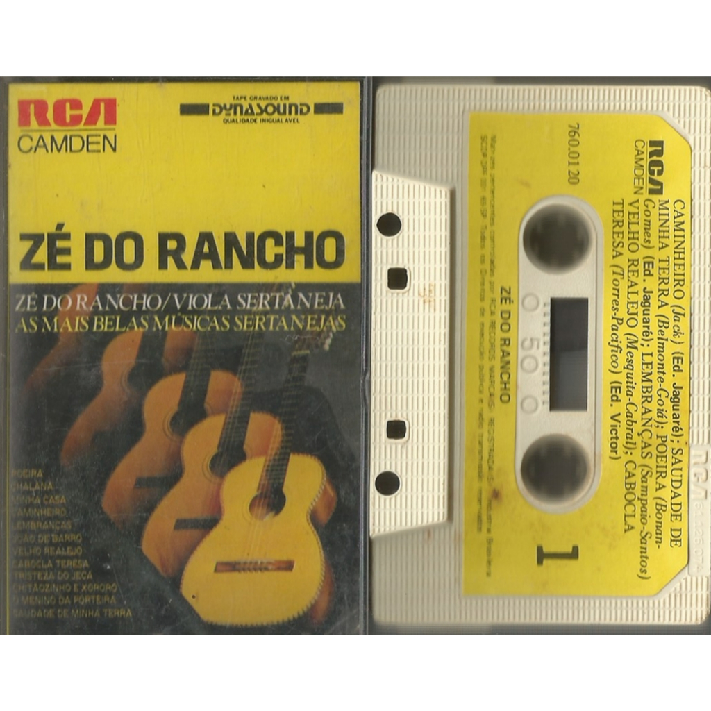 Fita Cassete / K7 Original Zé do Rancho - Viola Sertaneja - As Mais Belas Músicas Sertanejas (Sertanejo, Música Caipira)