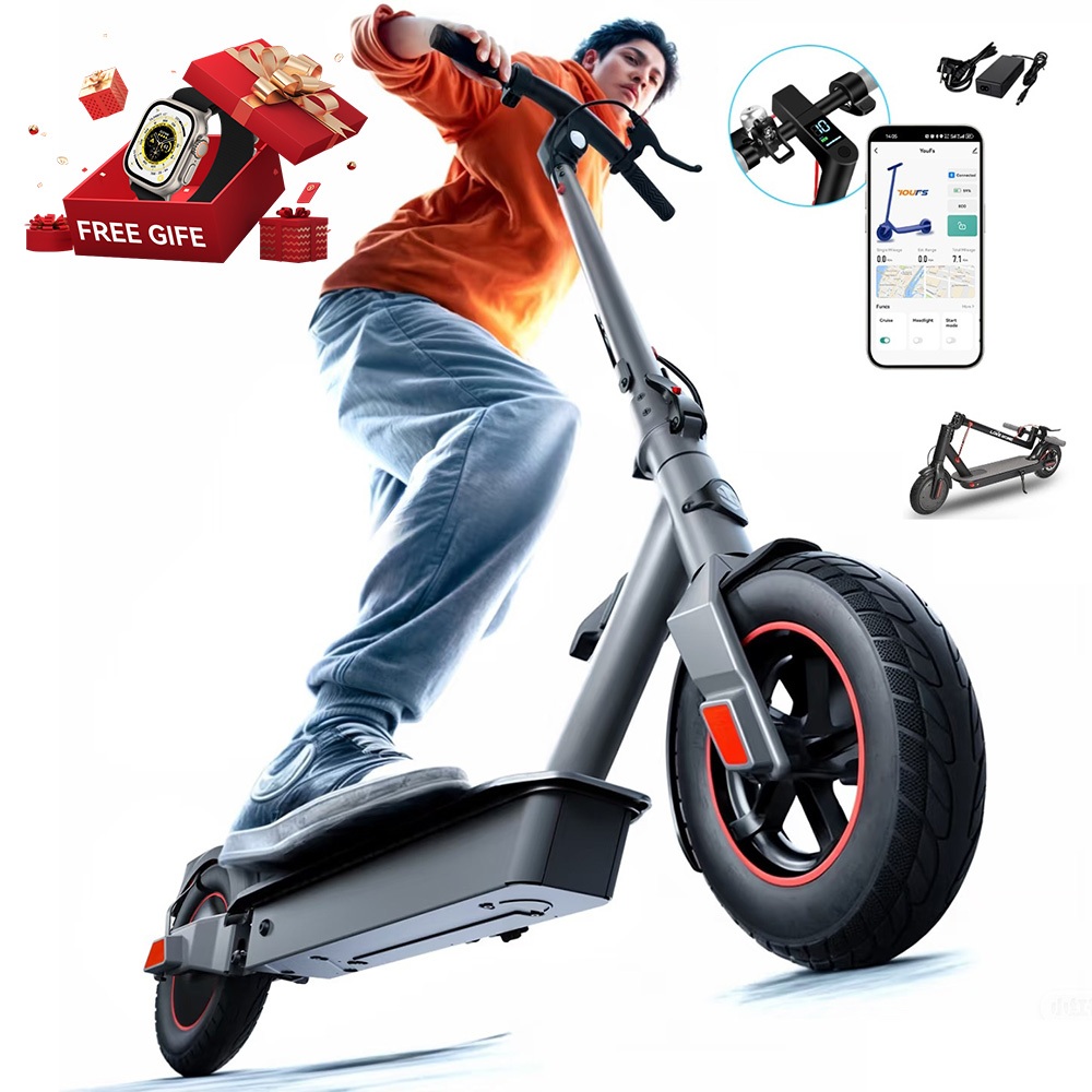 TRAILFORGE D1 Patinete elétrico 500W 7.8AH 30KM/H Alcance máximo de 30km Scooter elétrica