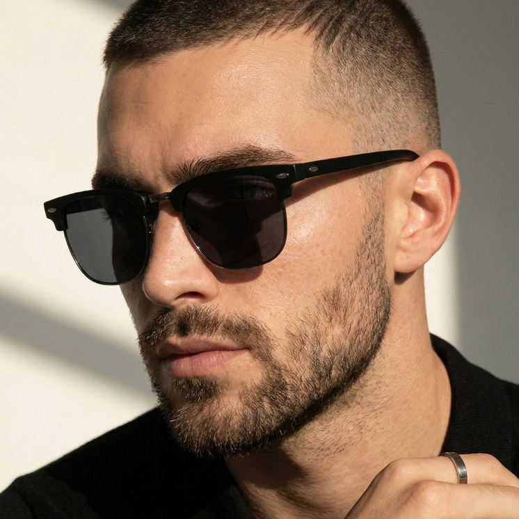 Óculos de Sol Lyon Premium Club Clássico Retrô Oldstyle Vintage uv400 Feminino Masculino em Oferta na Shopee