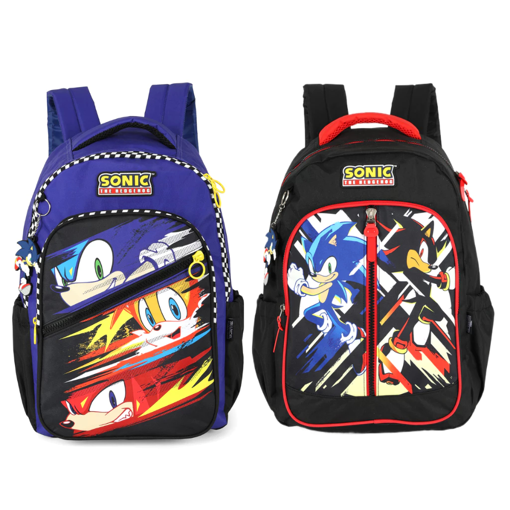 MOCHILA COSTAS SONIC JUVENIL MENINO em Oferta na Shopee