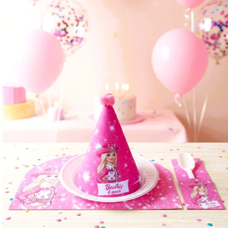 Kit Mesa Posta Barbie Boiadeira | Decoração Festa Infantil Personalizada | Lembrancinhas de Aniversário