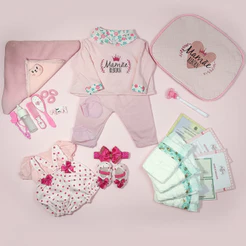 Enxoval Bebê Reborn Realista - 29 Acessórios - Veste de 45 a 50cm!