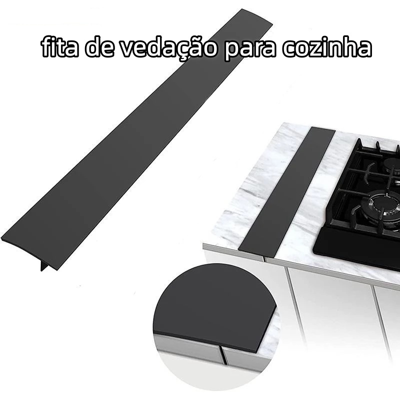 Tampa do Vão do Fogão Silicone Enchimento Entre Fogão e Bancada Resistente ao Calor Fácil Limpar
