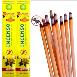 90 Palitos Incenso Repelente Mata Mosquito/Moscas Kit com 3 Caixas Fragrância Osmanthus Natural e Repelente Eficaz para em Oferta na Shopee