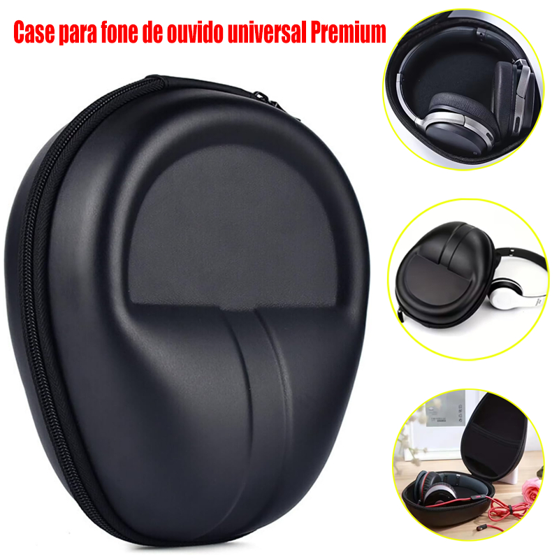 Case para fone de ouvido universal Premium Estojo Porta headphone headset