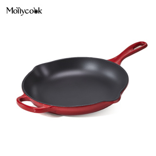 Frigideira De Ferro Esmaltado Para Forno e Indução Mollycook 27cm Frigideira em Oferta na Shopee