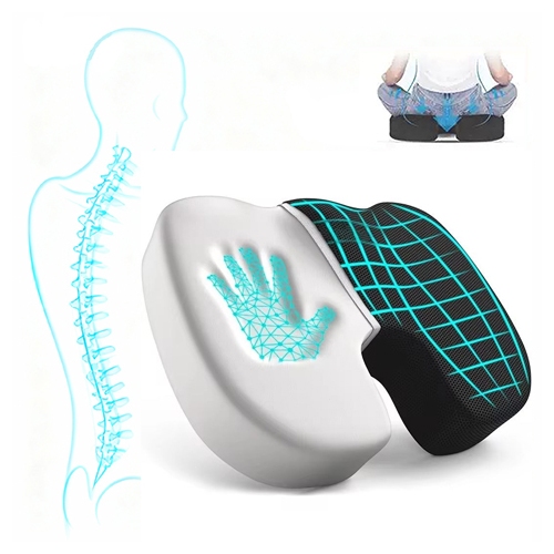 Almofada Ergonômica Assento Ortopédico Para Cadeira Rodas Acento Coccix Lombar
