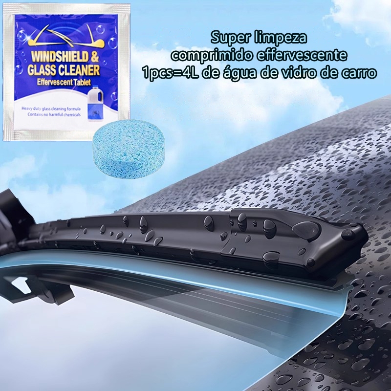 10/20/30/40/50 PCS Filme Efervescente Sólido De Água De Vidro Automotivo Limpadora De Pára-Brisas Concentrado