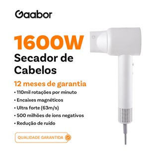 Gaabor Secador de Cabelo Vento Forte Íon Negativo Cuidado com o Cabelo 110000 RPM HD-M02B HD-M02C em Oferta na Shopee