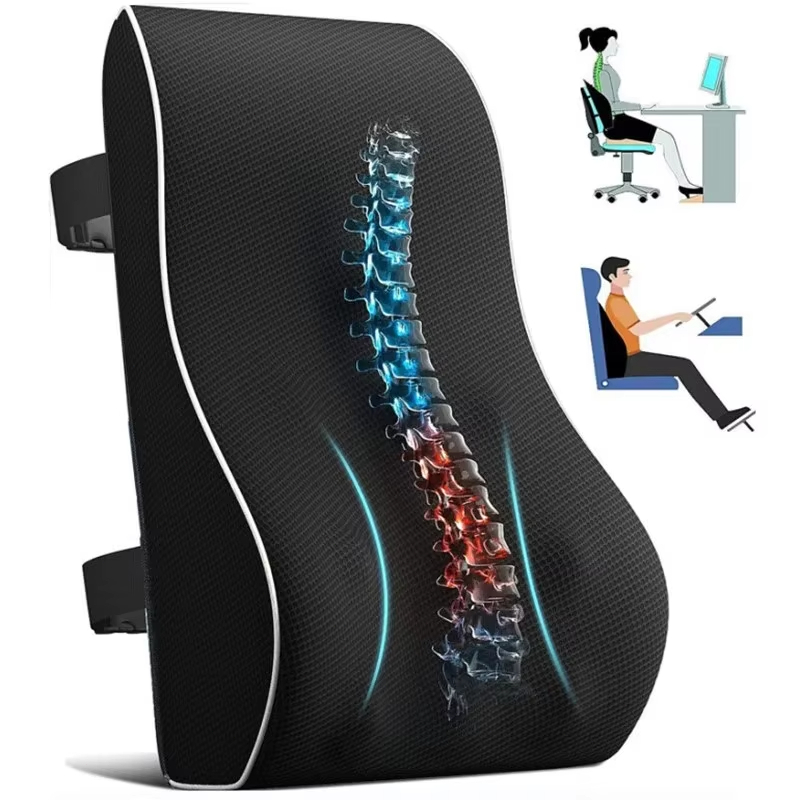 Almofada Ergonômica de Apoio Lombar Para Cadeiras de Escritório, Carros e Jogos
