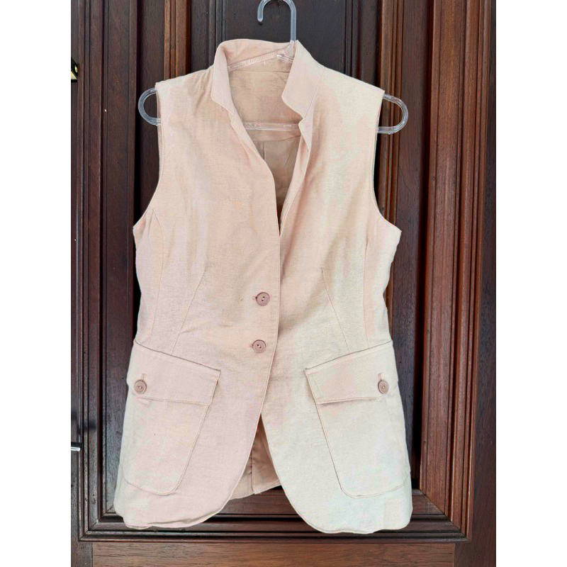 Blazer Colete Linho algodão M 42