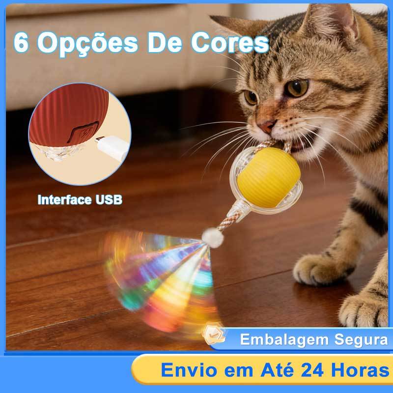 Brinquedos Inteligentes Para Gatos Bola De Rolamento Automática Cauda Falsa Recarregável Elétrico em Oferta na Shopee