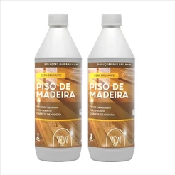 Cera W&w 1l Brilhante Restaura Madeiras Laminado -2 Und