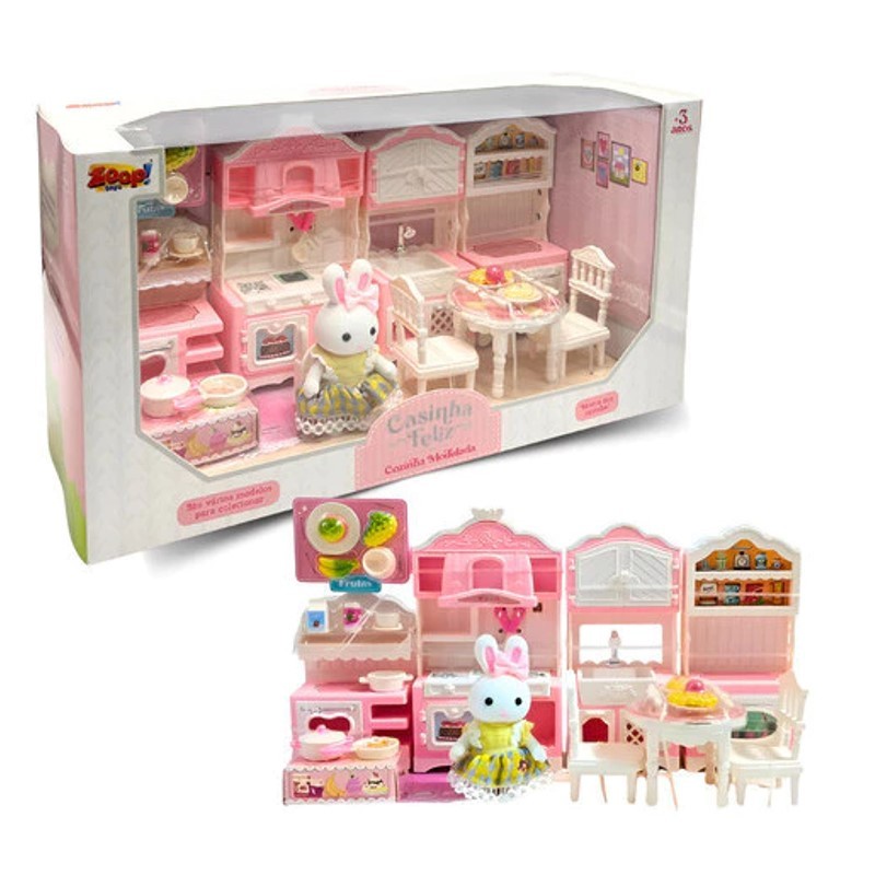Casinha Feliz Cozinha Modulada - Zoop Toys em Oferta na Shopee