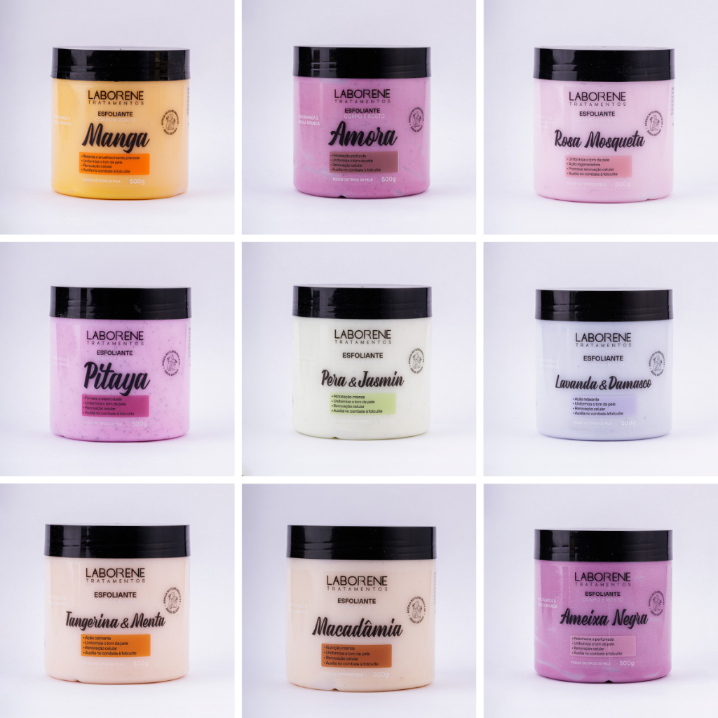 Esfoliante Corpo e Rosto Skincare 500g/Clareador Auxilia no Clareamento da Pele - Laborene Esfoliante Corpo e Rosto Skincare 500g/Clareador Auxilia no Clareamento da Pele - Laborene