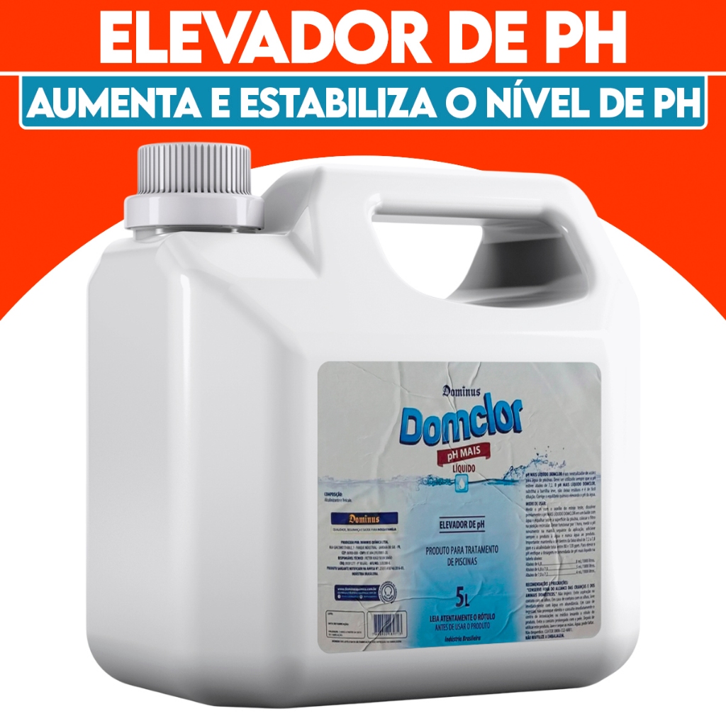 Barrilha Leve 2Kg e 5Kg Para Piscina Elevador Controlador De pH 2