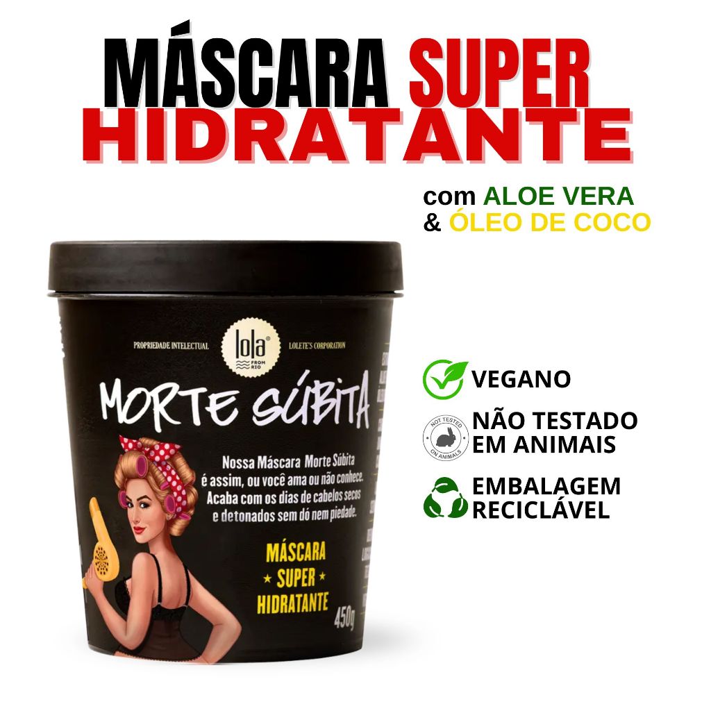 Máscara Morte Súbita Lola 450g Hidratação