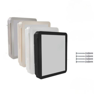 Armario Banheiro Embutir / Sobrepor Espelho De Vidro, Armário com parafuso e bucha em Oferta na Shopee