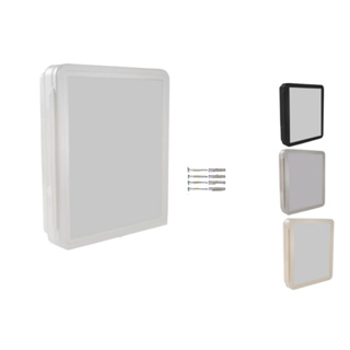 Armario Banheiro Embutir / Sobrepor Espelho De Vidro, Armário com parafuso e bucha em Oferta na Shopee