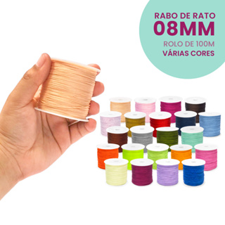 Fio De Seda - Cordão Rabo De Rato 0.8mm - Kaftor em Oferta na Shopee