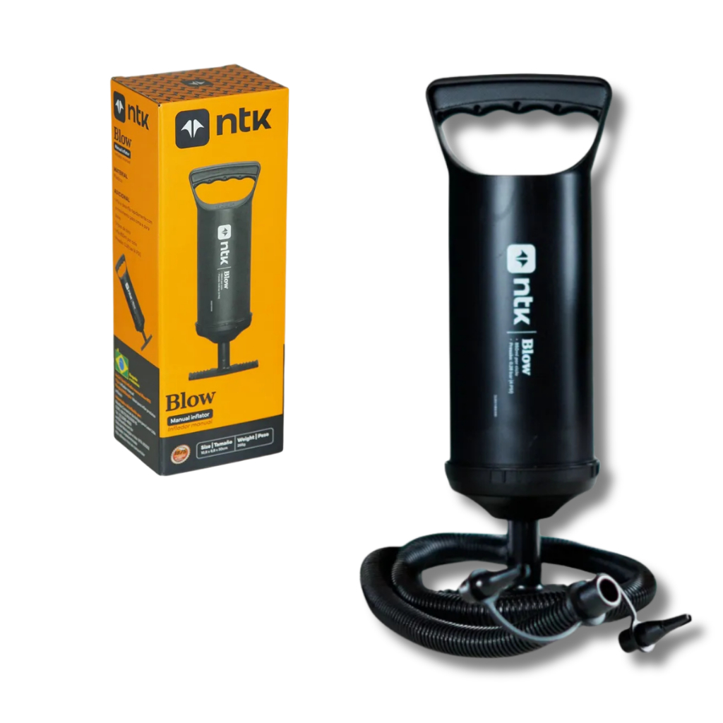 Bomba Manual Inflador Encher De Ar 30cm Colchão Inflável Piscina Nautika em Oferta na Shopee