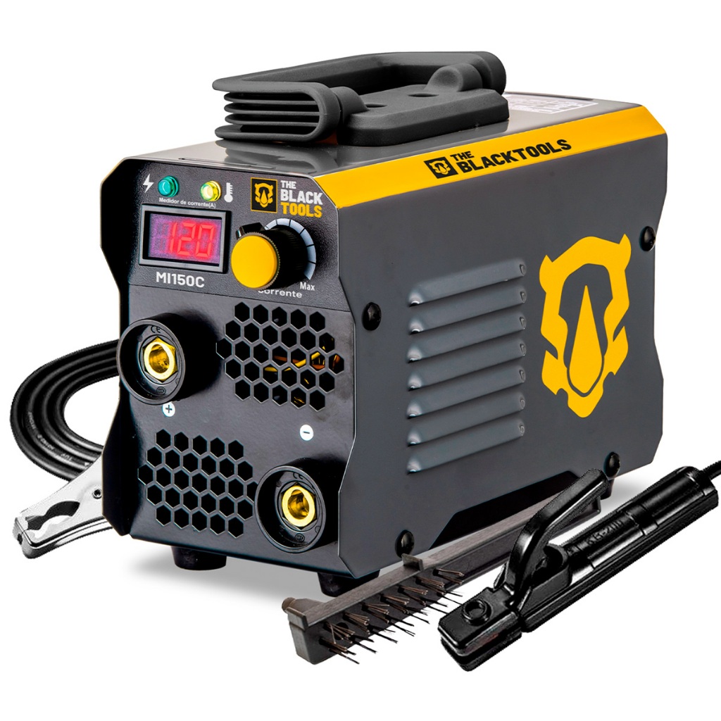 Máquina De Solda Inversora Eletrodo Mma Portátil 120a 220v The BLack Tools em Oferta na Shopee