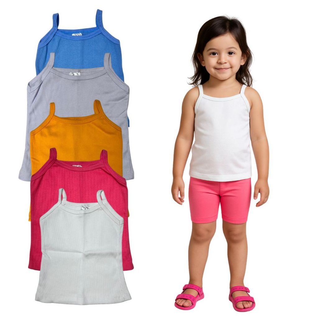 Kit com 3 Blusas de Alcinha Infantil Menina Regata Alcinha 1 ao 10 anos em Oferta na Shopee