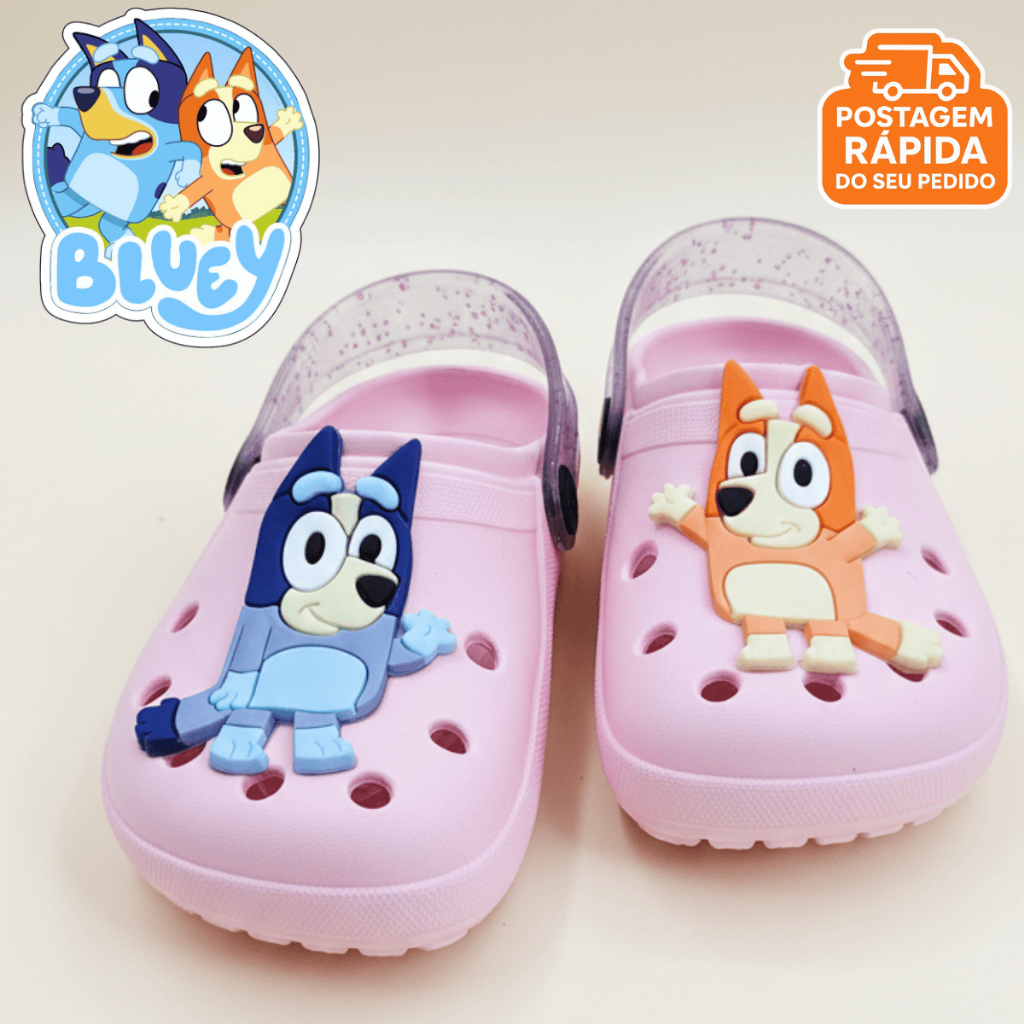 Sandália Infantil Menina Bluey e Bingo Papete Babuche Leve Confortável Macia  Promoção Do 19 ao 32 em Oferta na Shopee