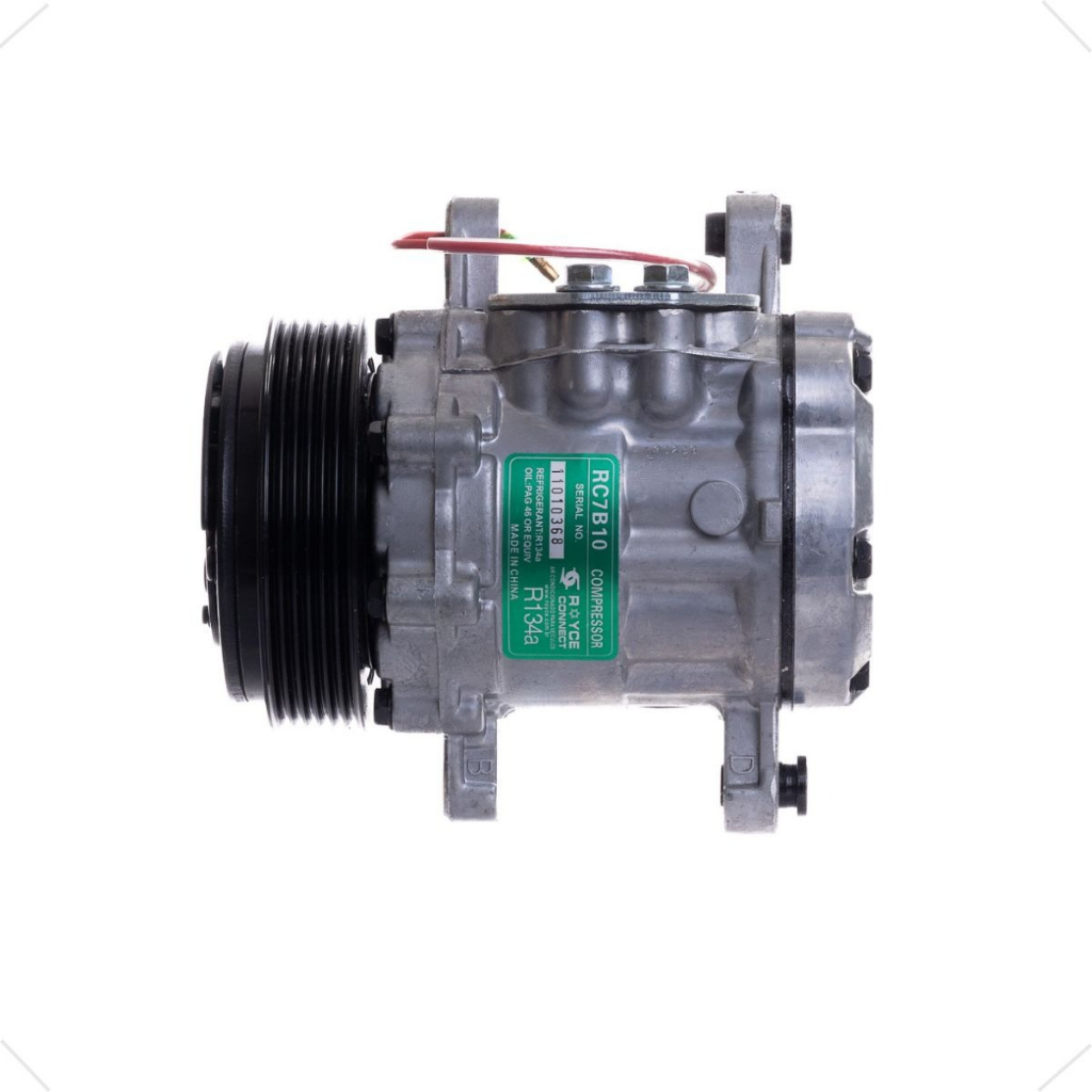 Compressor de Ar Condicionado 7b10 12 Volts Polia 6pk 112mm 600092 em Oferta na Shopee