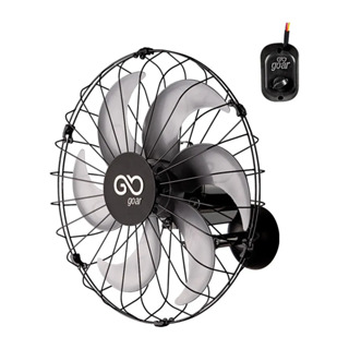 VENTILADOR OSCILANTE DE PAREDE 50CM GOAR METAL PRETO 220V em Oferta na Shopee