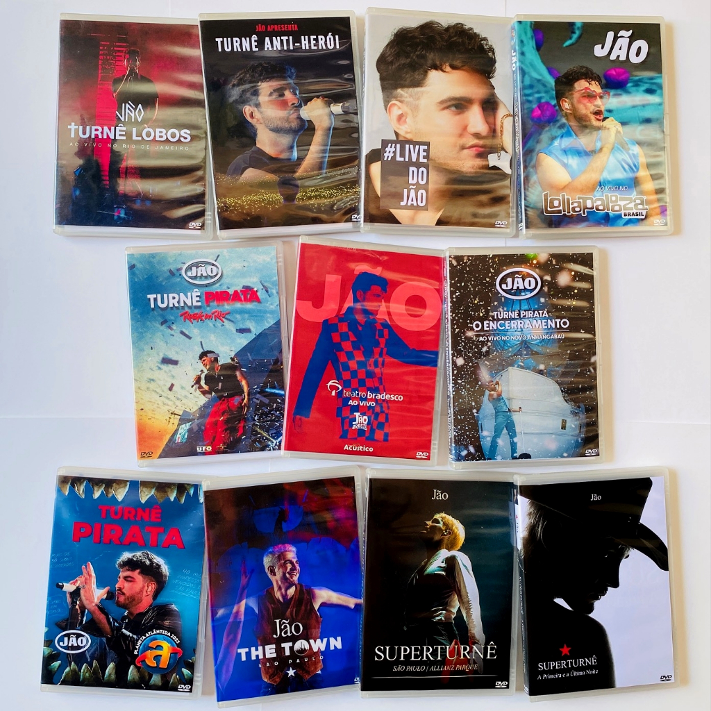 DVD Jão Lobos Anti-Herói Pirata Lollapalooza Rock In Rio Acústico Planeta Atlântida The Town Superturnê O Filme Super