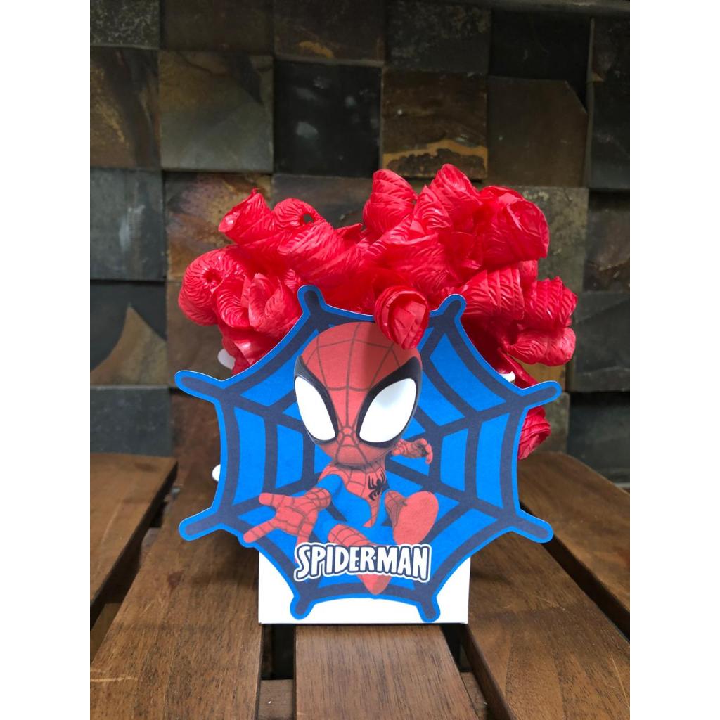 Centro de mesa Homem aranha | enfeite | decoração | festa de aniversário