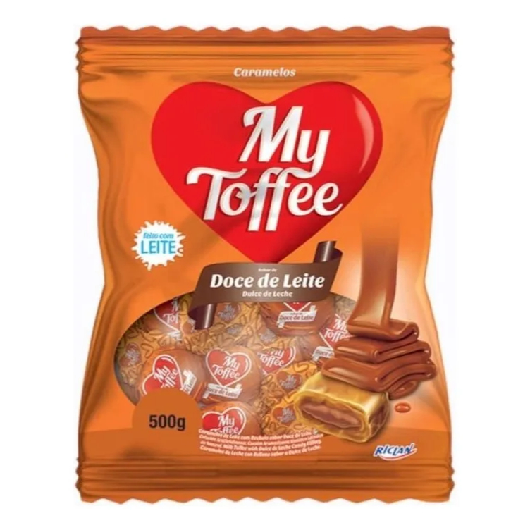 Bala My Toffee Doce de Leite 600g - Riclan