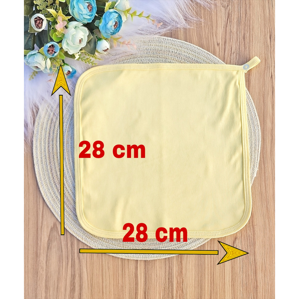 Kit 5 PANINHO DE BOCA BABETE EM MALHA PARA BEBÊ 100% ALGODÃO ENXOVAL MATERNIDADE