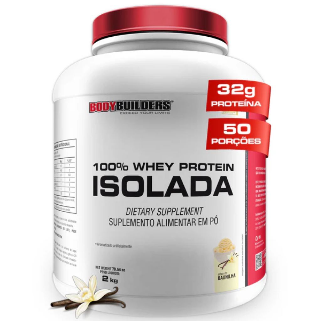 100% Whey Isolado 2kg Bodybuilders