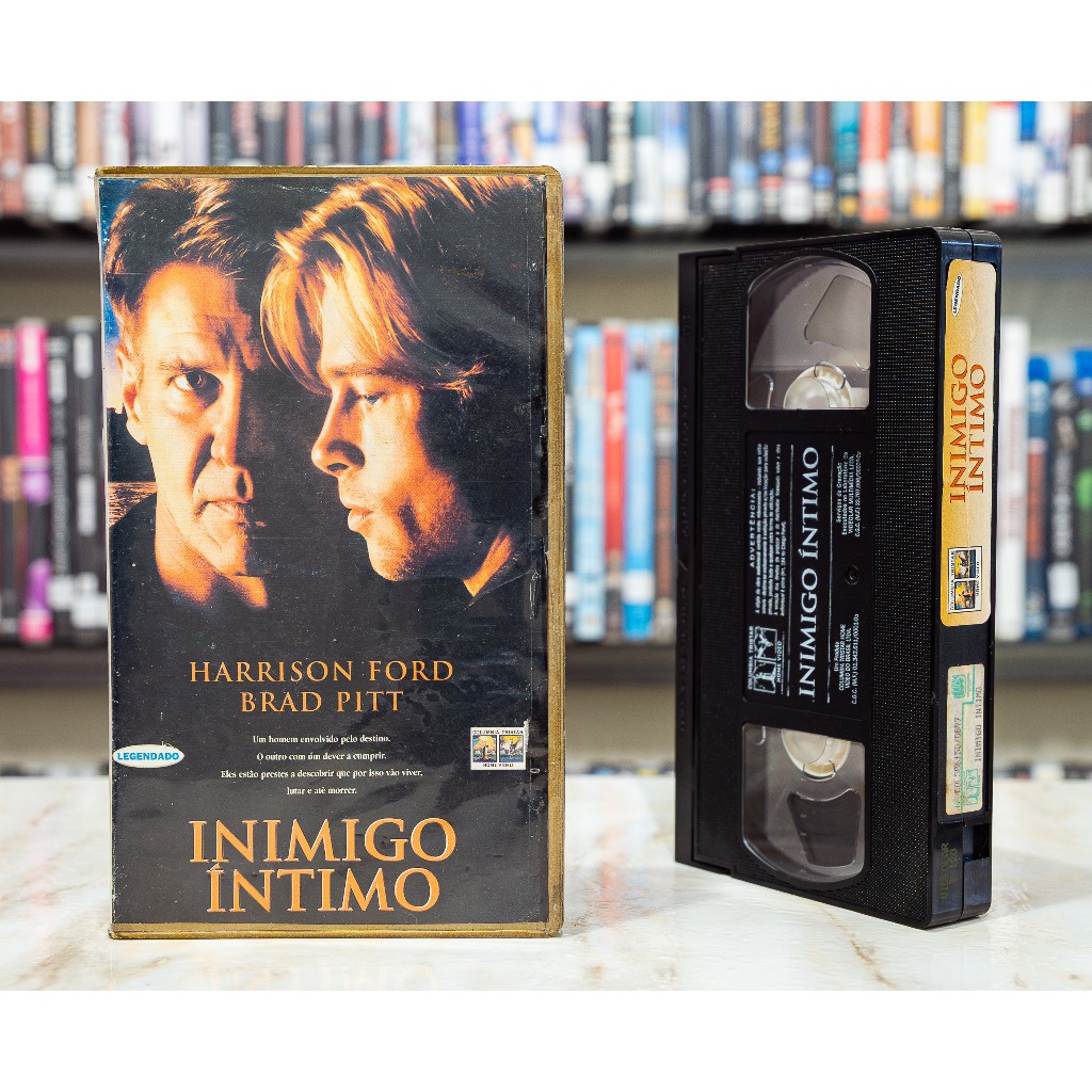 VHS Inimigo Íntimo - LEGENDADO - Original - Brad Pitt Harrison Ford - Fita de Vídeo Filme