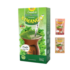 Erva Mate Chimarrão Ximango Composta de Menta, Canela ou Chás Sem Glúten 500g
