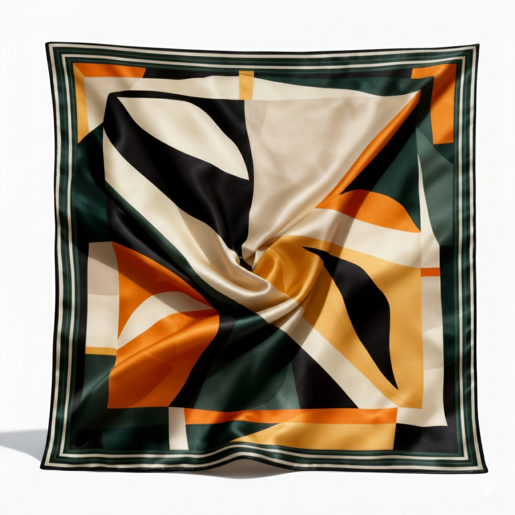 Lenço Feminino 90x90 Em Cetim Para Cabeça Cabelo Pescoço Bolsa Premium Alta Qualidade