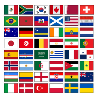 Cartela com 48 Ímãs Copa do Mundo Magnéticos – Bandeira dos Países para Torcer e Decorar em Oferta na Shopee