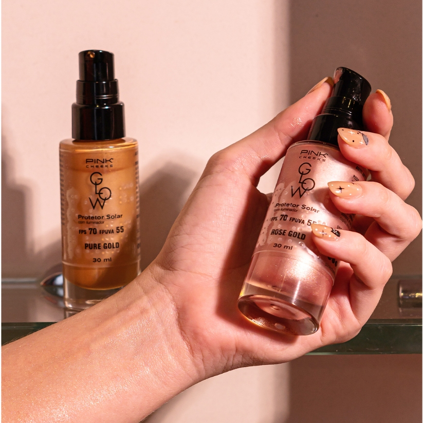 PINK CHEEKS Glow Booster Facial FPS70 30ml Cores Efeito Primer Promoção em Oferta na Shopee