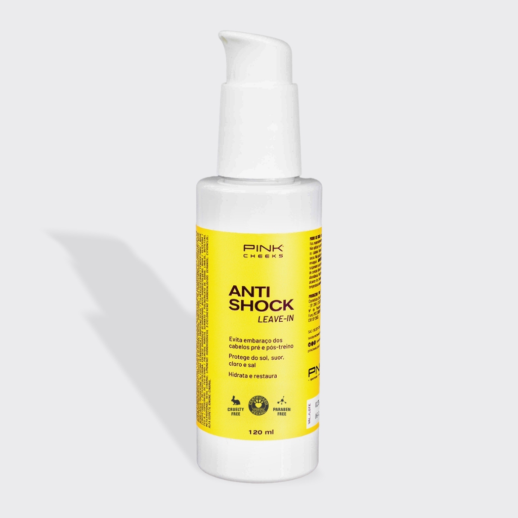 Leave-in Anti Shock Pre Treino 120ml Rosa CHEEKS Antininho