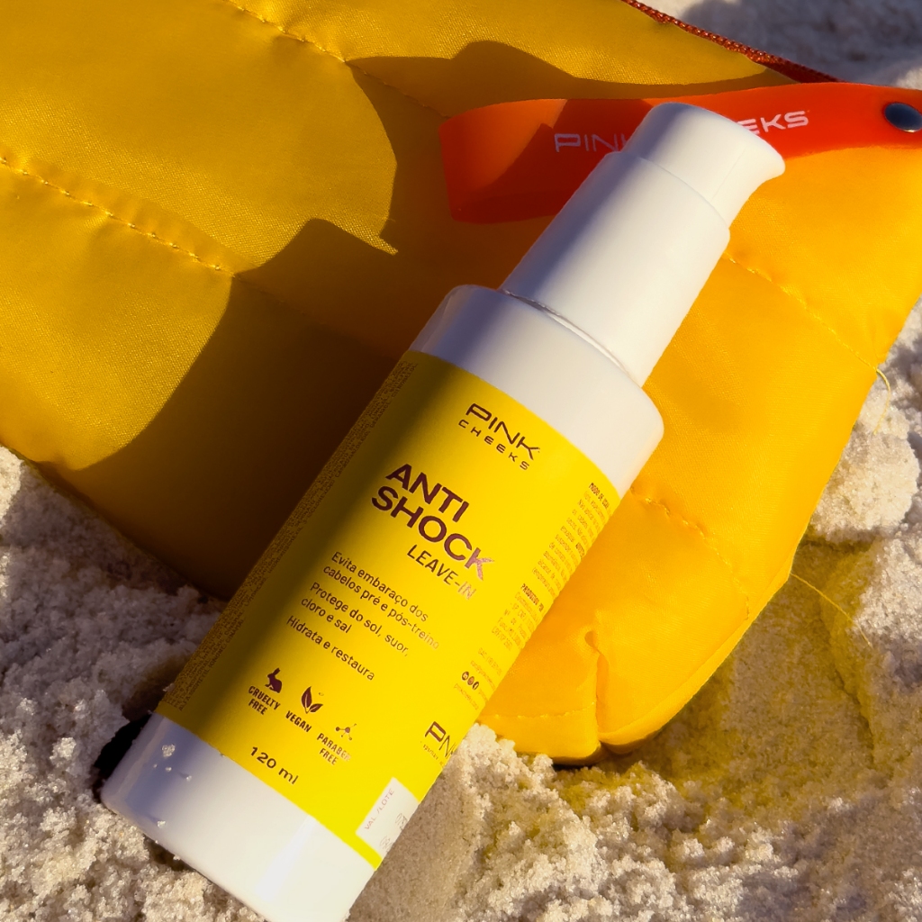 Leave-in  Pre Treino Capilar AntiShock 120ml  PINK CHEEKS Original em Oferta na Shopee